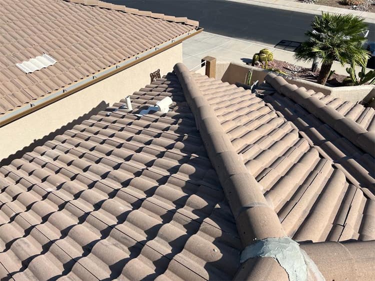 Vail roofing detail Universal Roofing roofing work at a Vail, AZ home