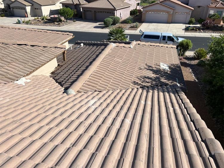 Vail roof project Universal Roofing roofing work at a Vail, AZ home