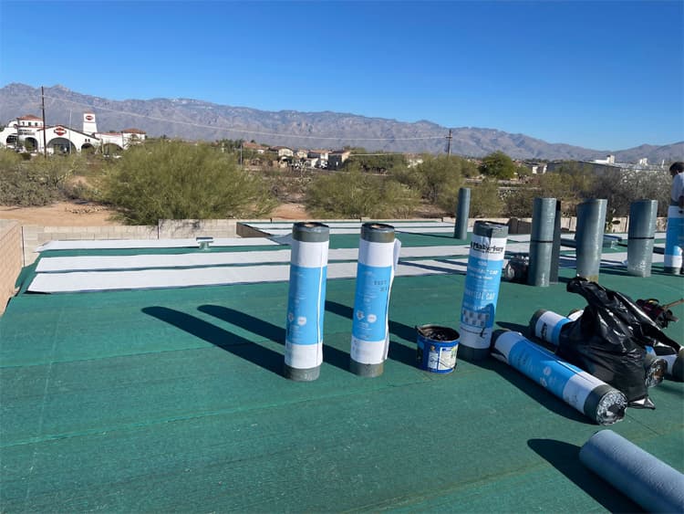 Built-up roofing project photo Universal Roofing built-up roofing project in Tucson
