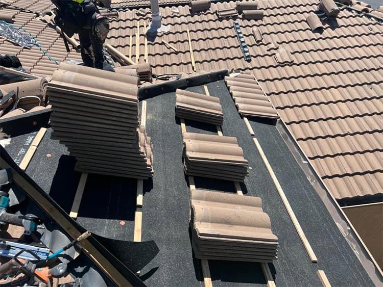 Tile roof installation project photo Universal Roofing tile roof installation project in Tucson